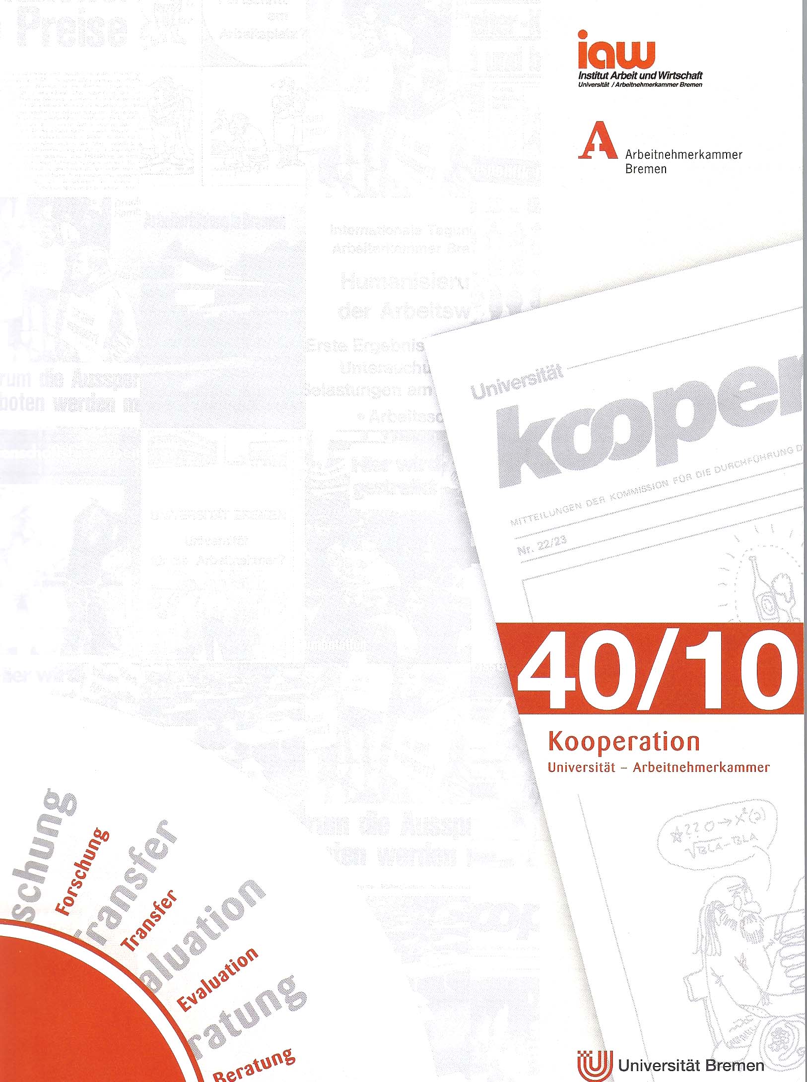IAW zu 40 Jahren Kooperationsbereich - Titelseite